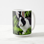 Mischief the Black and White Bunny, Tasse (VorderseiteRechts)