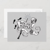 Mischief verwaltet einladungspostkarte (Vorne/Hinten)