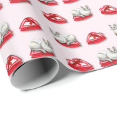 Mischievous Cat Wrapping Paper Geschenkpapier (Rolleneckpunkt)