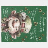 Mischievous Leprechaun Fleecedecke (Vorderseite (Horizontal))