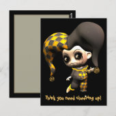Mischievous Little Jester Postkarte (Vorne/Hinten)