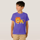 Mischievous Niedlich Cartoon Lion Children T - Shi T-Shirt (Vorne ganz)