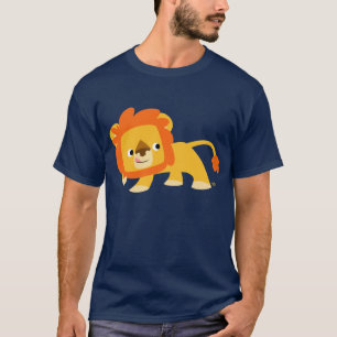 Mischievous Niedlich Cartoon Lion T - Shirt