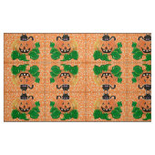 Mischievous Pumpkin Kitty Fabric Stoff (Fat Quarter (45,7 x 55,9 cm))