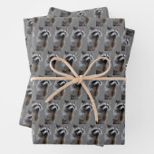 Mischievous Raccoon Geschenkpapier Set (Beispiel)