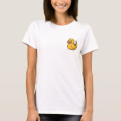 Mischievous Rubber Duck Illustration T-Shirt (Vorderseite)