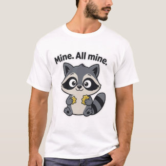 Mischievous Waschbär-Meme-Cartoon-T-Shirt T-Shirt