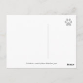 Mischievous Yellow Labrador Postkarte (Rückseite)