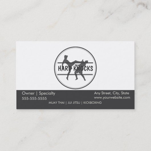 MischKampfkunst-Visitenkarte Visitenkarte (Rückseite)