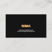 MischKampfkunst-Visitenkarte Visitenkarte (Rückseite)