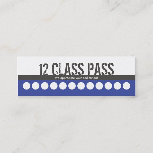 Mischklassen-Durchlauf-Karte der Treuekarte (Vorderseite)