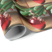 Mischköstliche Mäuse auf einem Weihnachtsgeschenk Geschenkpapier (Rolleneckpunkt)