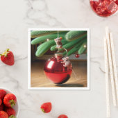 Mischköstliche Mäuse auf einem Weihnachtsgeschenk Serviette (Beispiel)