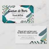 Mischkrautgewürz-Kochs-Catering-Geschäftskarten Visitenkarte (Vorne/Hinten)