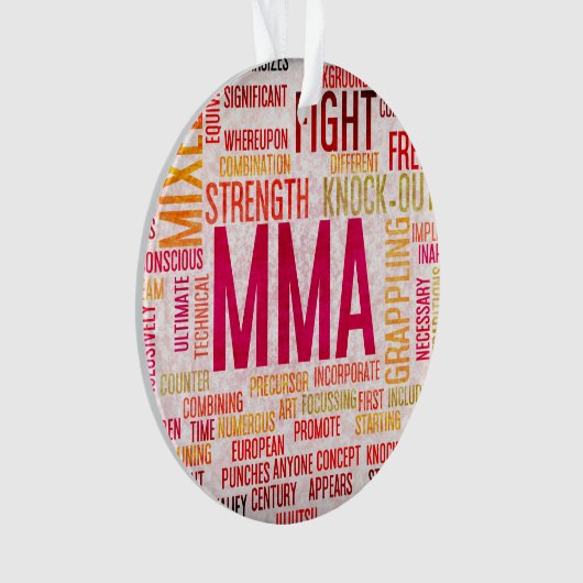 Mischkriegskünste oder MIXED MARTIAL ARTS als Ornament (Vorderseite)