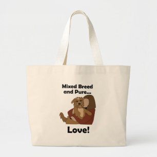 Mischlingshund gemischte Rasse Pure Love Haustier  Jumbo Stoffbeutel