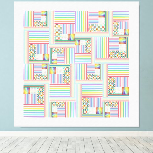 Mischmasch Leinwanddruck (Insitu (Holzboden))