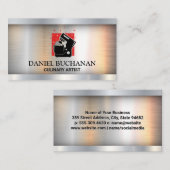 Mischmaschine | Metallisch Visitenkarte (Vorne/Hinten)