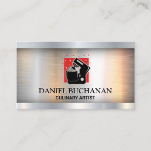 Mischmaschine   Metallisch Visitenkarte