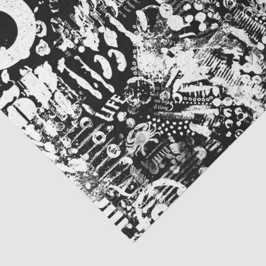 Mischmedien für Möbeldekoupage oder Collage Seidenpapier (Detail)