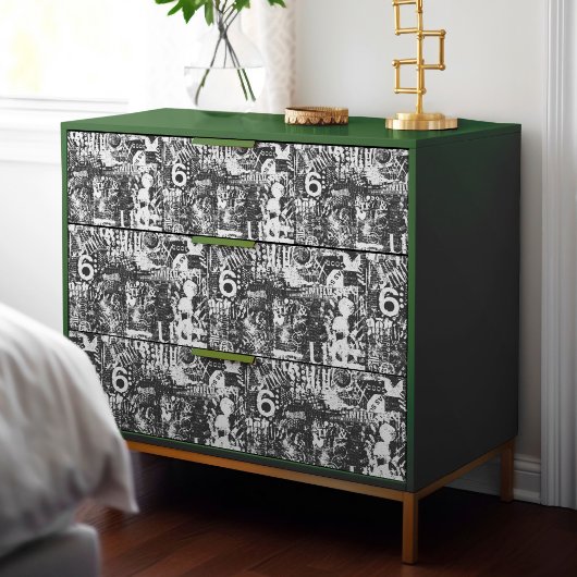 Mischmedien für Möbeldekoupage oder Collage Seidenpapier