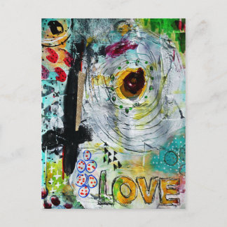 Mischmedien Postkarte