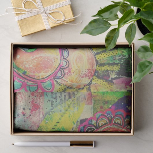 Mischmedium-Blumen-Garten-Seidenpapier Seidenpapier (Geschenk)