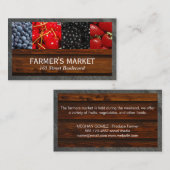 Mischobst/Bauer Market Business Card Visitenkarte (Vorne/Hinten)