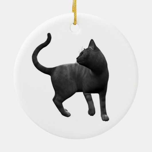 Mischous Black Cat Ornament (Hinten)