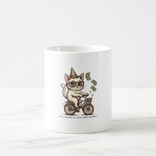 Mischous Cat Tasse - Vintage Stilkatze (Mittel)