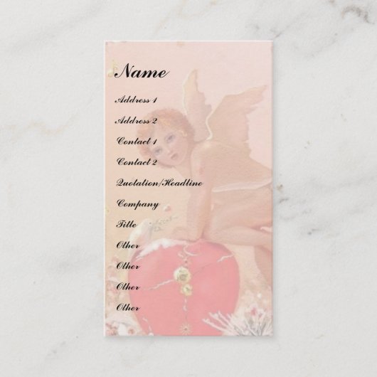 Mischous-Cherub Visitenkarte (Vorderseite)