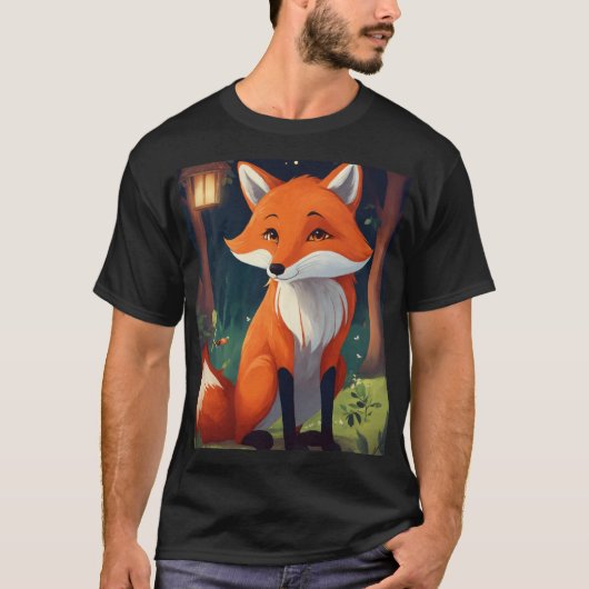 Mischous Fox mit Raffinesse (Light Backgro T-Shirt (Vorderseite)