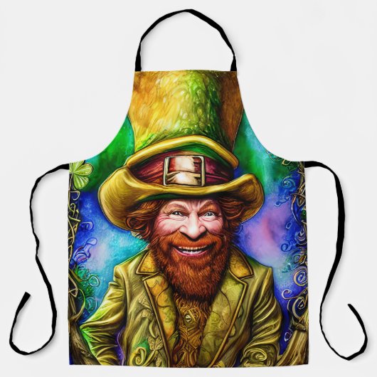 Mischous Green Leprechaun mit Klee Schürze (Vorderseite)
