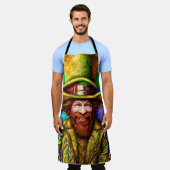 Mischous Green Leprechaun mit Klee Schürze (Getragen)