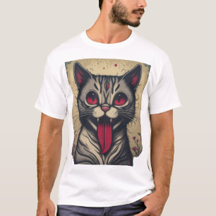 Mischous Meow: Ein Vintages Pop Culture Cat T-Shir T-Shirt