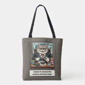 Mischous Meows: Der verrückte Katzenpolitiker Tasche (Rückseite)