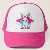 Mischous Rabbit Graffiti Snapback Truckerkappe (Vorderseite)