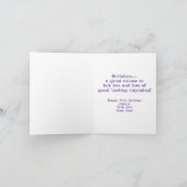 Mischous Sly Innuendo Cupcake Lick Me Birthday Karte (Innenseite)