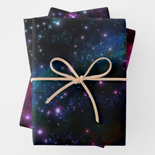Mischpapier für Galaxie Geschenkpapier Set (Beispiel)