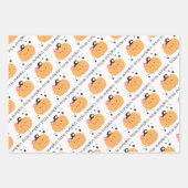 Mischpapier für Halloween-Umschläge Geschenkpapier Set (Vorderseite)
