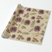 Mischpapiere aus getrockneter Blume Geschenkpapier (Ungerollt)