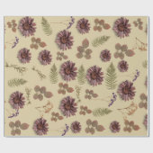 Mischpapiere aus getrockneter Blume Geschenkpapier (Flach)