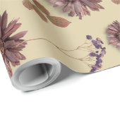 Mischpapiere aus getrockneter Blume Geschenkpapier (Rolleneckpunkt)