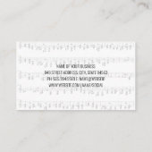 Mischplatte | Musikalische Hinweise Visitenkarte (Rückseite)