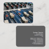 Mischpult Visitenkarte (Vorne/Hinten)