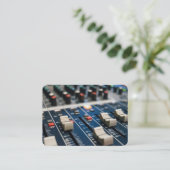 Mischpult Visitenkarte (Stehend Vorderseite)