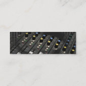 Mischpult-Visitenkarte Mini Visitenkarte (Rückseite)