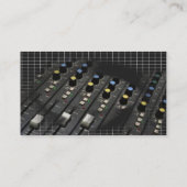Mischpult-Visitenkarte Visitenkarte (Rückseite)