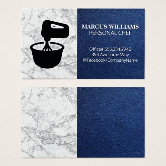 Mischschüssel | Blauledermarmor (Vorne & Hinten)