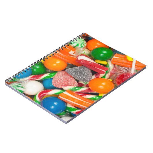 Mischsüßigkeiten - Notizbuch Notizblock (Linke Seite)